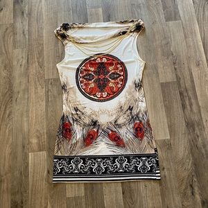 Anself Chain Necklace Sleeveless Top Size XL